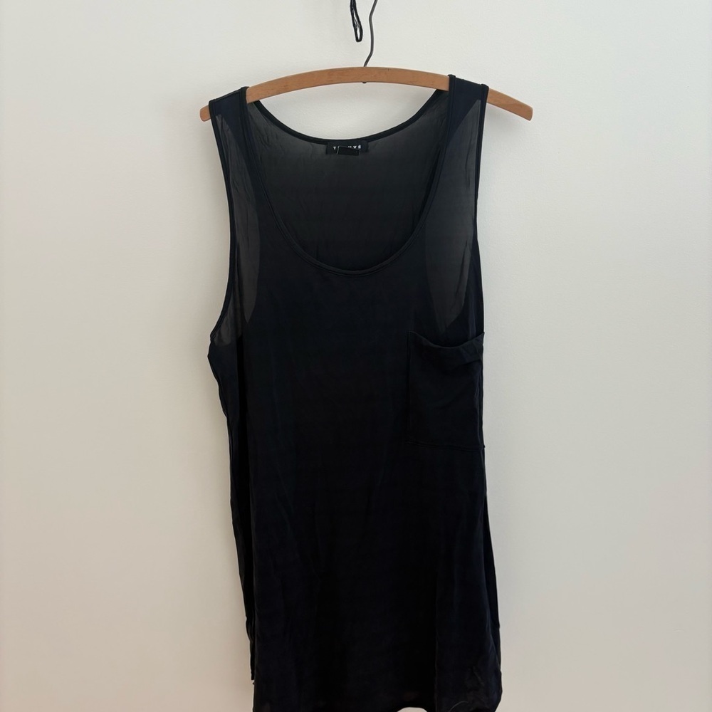 Trouvé Cupro Blend Tunic Tank - Picture 2 of 9